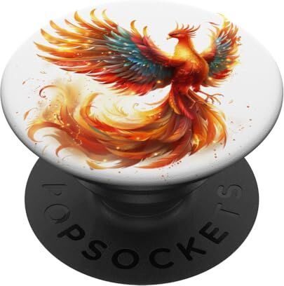 Cool Phoenix Fire Bird Rising Ash Rebirth Fantasy Art #1 PopSockets PopGrip Intercambiabile