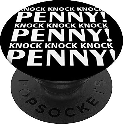 Genius Bussare bussare, Penny! Font divertente PopSockets PopGrip Intercambiabile