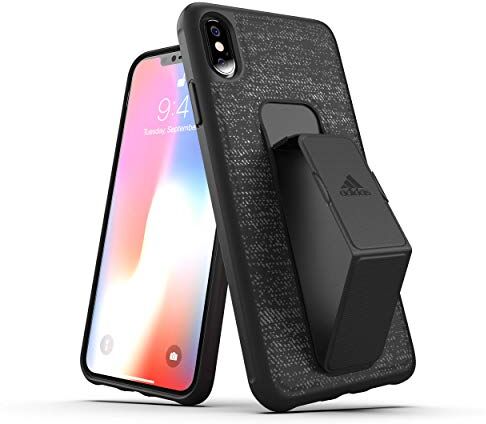 adidas Sports Grip Custodia compatibile con iPhone XS Max, colore: Nero