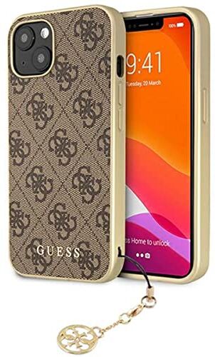 GUESS GUHCP13MGF4GBR Custodia per iPhone 13 6,1", colore: Marrone