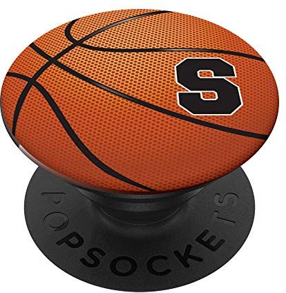 Blinkz - Telefono Basket Pop Basket Lettera S Bball giocatore iniziale S Monogramma Uomin PopSockets PopGrip: Impugnatura per Telefoni Cellulari e Tablet Intercambiabile