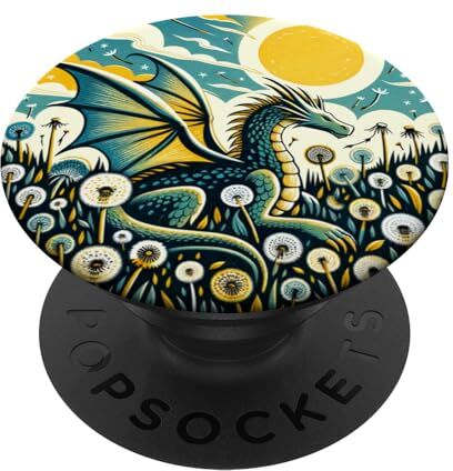 Dragon Simpatico drago arte draghi cool PopSockets PopGrip Intercambiabile