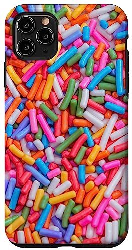 Custodia per iPhone 11 Pro Max Colorato Candy Rainbow Sprinkles