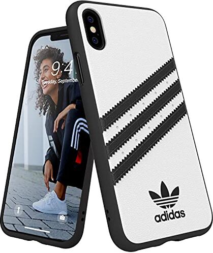 adidas Originals Custodia modellata per iPhone X/XS, colore: Bianco/Nero