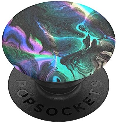 PopSockets PopGrip Supporto e Impugnatura per Telefoni Cellulari e Tablet con Un Top Intercambiabile Oil Agate