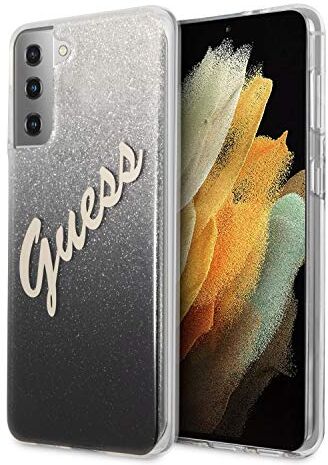 GUESS Hard case Custodia rigida glitterata per GUHCS21MPCUGLSBK S21+ G996, col