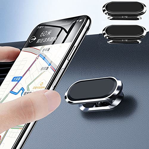 GRILLIN Supporto Per Cellulare Da Auto, 360° Di Rotazione Supporto Auto Smartphone(2pack),Portacellulare Magnetico Universale Per Auto Con Cruscotto