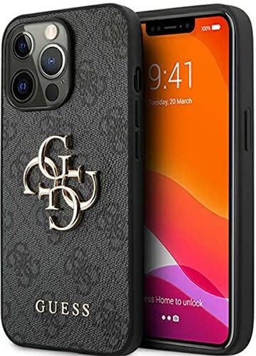 GUESS GUHCP13L4GMGGR Custodia per iPhone 13 Pro / 13 6,1", con logo 4G, colore