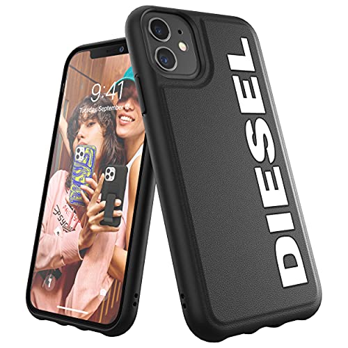 Diesel Molded Case Core FW20 Custodia per iPhone 11, colore: Nero/Bianco
