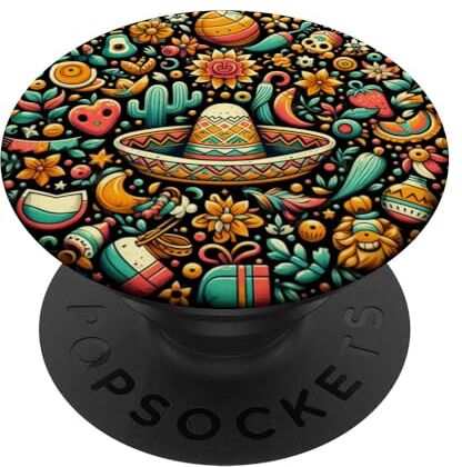 YO! Celebrazione vivace della festa della cultura messicana Cinco de Mayo PopSockets PopGrip Intercambiabile