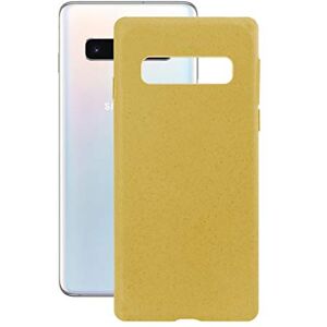 KSIX smart your tech Custodia ecologica per Galaxy S10, semi-rigida, giallo KSIX smart your tech Custodia ecologica per Galaxy S10, semi-rigida, giallo