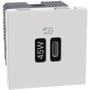 Bticino Presa usb-c matrixgo 45w 2 moduli bianco - jw4294c Bticino Presa usb-c matrixgo 45w 2 moduli bianco - jw4294c