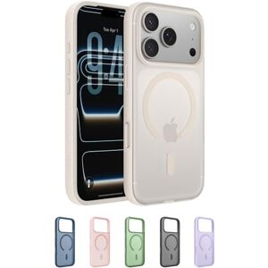Belkin SheerForce Grip Cover per iPhone 17 Pro Compatibile con MagSafe, Design Sottile con Linee Laterali Antiscivolo, Custodia Bumper per iPhone, Magnetica, Trasparente e Anti-urto, Sabbia Belkin SheerForce Grip Cover per iPhone 17 Pro Compatibile con MagSafe, Design Sottile con Linee Laterali Antiscivolo, Custodia Bumper per iPhone, Magnetica, Trasparente e Anti-urto, Sabbia
