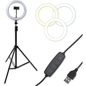 Gator Frameworks – Anello LED 10" con Treppiede Regolabile, Supporto Smartphone, 3 Modalità Colore, 10 Livelli Luminosità, USB con Telecomando (GFW-RINGLIGHTTRIPD) Gator Frameworks – Anello LED 10" con Treppiede Regolabile, Supporto Smartphone, 3 Modalità Colore, 10 Livelli Luminosità, USB con Telecomando (GFW-RINGLIGHTTRIPD)