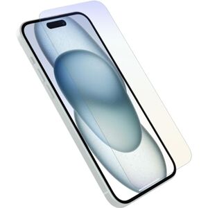 OtterBox Pellicola protettiva in Vetro temperato Premium Pro Blue Light per iPhone 15 Plus con trattamento antimicrobico, x5 Protezione a rotture, graffi e cadute da 1.8m Senza Retail Package OtterBox Pellicola protettiva in Vetro temperato Premium Pro Blue Light per iPhone 15 Plus con trattamento antimicrobico, x5 Protezione a rotture, graffi e cadute da 1.8m Senza Retail Package