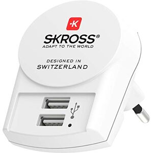SKROSS 1.302421 Euro USB Charger (2xA) Caricabatterie Caricatore a 2 Porte USB 2.4 A, Caricatore da Parete Spina Italiana – Voltaggio 100 V – 250 V SKROSS 1.302421 Euro USB Charger (2xA) Caricabatterie Caricatore a 2 Porte USB 2.4 A, Caricatore da Parete Spina Italiana – Voltaggio 100 V – 250 V