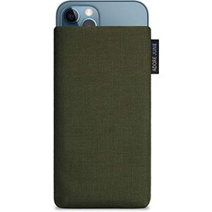 Adore June Classic Verde-Oliva Custodia Compatibile con iPhone 13 / iPhone 13 PRO/iPhone 12 / iPhone 12 PRO, Tessuto Resistente con Display di Pulizia Effetto Adore June Classic Verde-Oliva Custodia Compatibile con iPhone 13 / iPhone 13 PRO/iPhone 12 / iPhone 12 PRO, Tessuto Resistente con Display di Pulizia Effetto