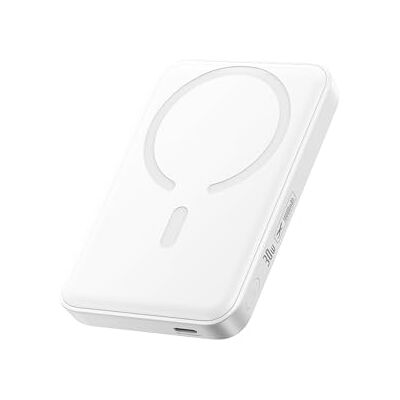 Baseus Enerfill MagSafe Power Bank 10000 mAh 30W USB C Magnetic Power Bank, Batterie Esterne senza Fili, Mini Power Bank Compatibile con iPhone 17/16/15/14/13/12/Pro/Pro Max, Bianco (FM11) Baseus Enerfill MagSafe Power Bank 10000 mAh 30W USB C Magnetic Power Bank, Batterie Esterne senza Fili, Mini Power Bank Compatibile con iPhone 17/16/15/14/13/12/Pro/Pro Max, Bianco (FM11)