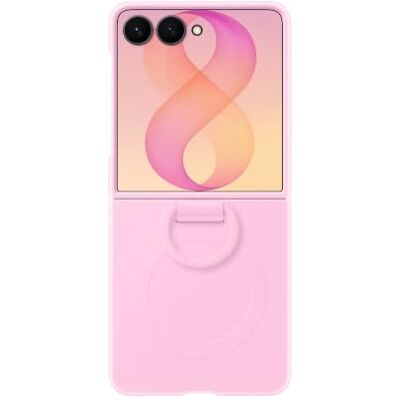 Samsung Silicone Ring Magnet Case per Galaxy Z Flip8, Pink Cover Magnetica in Silicone, Morbida al Tatto, Anello per Massima Portabilità, Con Tecnologia Magnetic Power Profile Samsung Silicone Ring Magnet Case per Galaxy Z Flip8, Pink Cover Magnetica in Silicone, Morbida al Tatto, Anello per Massima Portabilità, Con Tecnologia Magnetic Power Profile