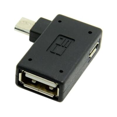 chenyang Adattatore host OTG Micro USB 2.0 ad angolo retto da 90 gradi con alimentazione USB per Galaxy S3 S4 S5 Note2 Note3 Cellulare e tablet chenyang Adattatore host OTG Micro USB 2.0 ad angolo retto da 90 gradi con alimentazione USB per Galaxy S3 S4 S5 Note2 Note3 Cellulare e tablet