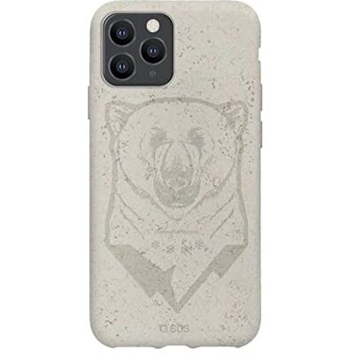 SBS Cover per iPhone 11 Pro, Morbida, ECologica, 100% BIO e Compostabile, in Confezione Plastic Free, Texture Orso SBS Cover per iPhone 11 Pro, Morbida, ECologica, 100% BIO e Compostabile, in Confezione Plastic Free, Texture Orso