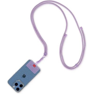 Legami Cordino Porta Cellulare Always Together, Smartphone Laynard, Cordino Regolabile con Gancio in Metallo, Chiusura Sicura, Adesivo, Tema Lilac, 70 cm Legami Cordino Porta Cellulare Always Together, Smartphone Laynard, Cordino Regolabile con Gancio in Metallo, Chiusura Sicura, Adesivo, Tema Lilac, 70 cm