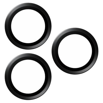 PanzerGlass ™ Hoops protezione dell'obiettivo della fotocamera per Apple iPhone 15 Pro Pro Max protezione con stile, vetro antiurto, titanio nero PanzerGlass ™ Hoops protezione dell'obiettivo della fotocamera per Apple iPhone 15 Pro Pro Max protezione con stile, vetro antiurto, titanio nero