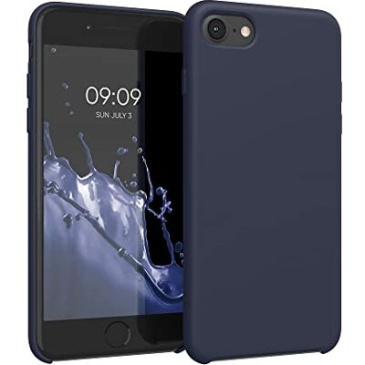 kwmobile Cover per Apple iPhone SE (2022/2020) / iPhone 8/7 Custodia Back Case per Smartphone in Silicone TPU Protezione Gommata blu scuro matt kwmobile Cover per Apple iPhone SE (2022/2020) / iPhone 8/7 Custodia Back Case per Smartphone in Silicone TPU Protezione Gommata blu scuro matt
