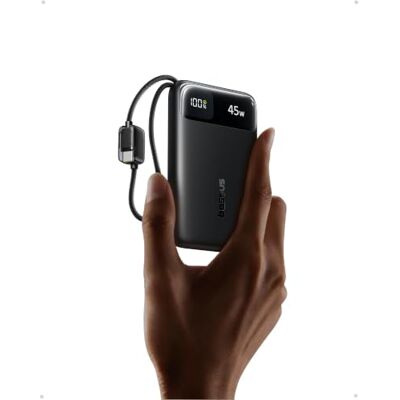 Baseus FC11 Powerbank 45W 10000mAh con 2 cavi USB-C Integrati, Mini Power Bank Ricarica Rapida con Certificato CCC, Caricatore Portatile per iPhone 18/17/16 Pro Max, Samsung Galaxy S25/S24, iPad, Nero Baseus FC11 Powerbank 45W 10000mAh con 2 cavi USB-C Integrati, Mini Power Bank Ricarica Rapida con Certificato CCC, Caricatore Portatile per iPhone 18/17/16 Pro Max, Samsung Galaxy S25/S24, iPad, Nero