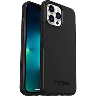 OtterBox Cover per iPhone 13 PRO Max/iPhone 12 PRO Max Symmetry+ con MagSafe, Resistente a Shock e Cadute Fino a 2 Metri;Sottile, Testata 3X vs Le Norme Mil-Std 810G, Protezione antimicrobica, Nero OtterBox Cover per iPhone 13 PRO Max/iPhone 12 PRO Max Symmetry+ con MagSafe, Resistente a Shock e Cadute Fino a 2 Metri;Sottile, Testata 3X vs Le Norme Mil-Std 810G, Protezione antimicrobica, Nero