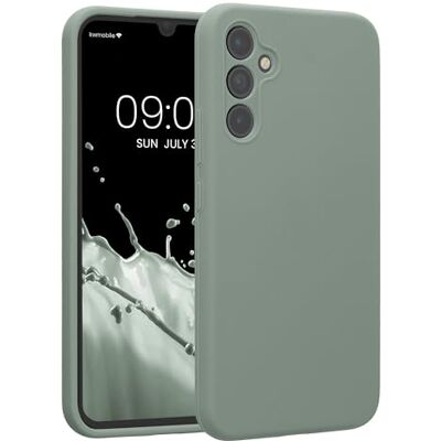 kwmobile Custodia Compatibile con Samsung Galaxy A34 5G Cover Back Case per Smartphone in Silicone TPU Protezione Gommata verde affumicato kwmobile Custodia Compatibile con Samsung Galaxy A34 5G Cover Back Case per Smartphone in Silicone TPU Protezione Gommata verde affumicato