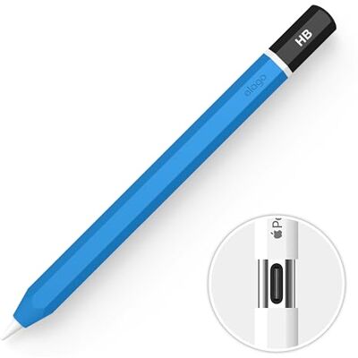 elago Cover Classico Compatibile con Apple Pencil (USB-C), Presa Perfetta, Pelle Protettiva, Custodia in Silicone, Supporta l'Attacco Magnetico (Blu) elago Cover Classico Compatibile con Apple Pencil (USB-C), Presa Perfetta, Pelle Protettiva, Custodia in Silicone, Supporta l'Attacco Magnetico (Blu)