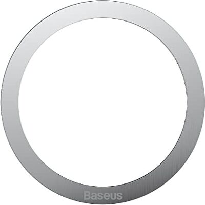 Baseus PCCH000012 Anello magnetico in metallo serie Halo, 2 pezzi, argento Baseus PCCH000012 Anello magnetico in metallo serie Halo, 2 pezzi, argento