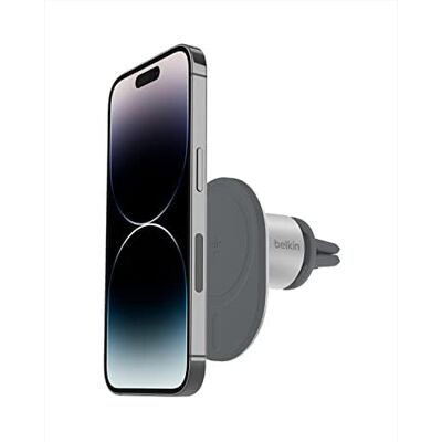 Belkin Supporto da auto per telefono magnetico e con MagSafe (supporto porta telefono da auto per bocchette dell'aria per iPhone 13, 13 Pro, 13 Pro Max e 13 mini) Belkin Supporto da auto per telefono magnetico e con MagSafe (supporto porta telefono da auto per bocchette dell'aria per iPhone 13, 13 Pro, 13 Pro Max e 13 mini)