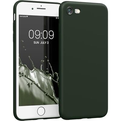 kwmobile Custodia Compatibile con Apple iPhone SE (2020/2022) / 8/7 Cover Back Case per Smartphone in Silicone TPU Protezione Gommata verde scuro matt kwmobile Custodia Compatibile con Apple iPhone SE (2020/2022) / 8/7 Cover Back Case per Smartphone in Silicone TPU Protezione Gommata verde scuro matt