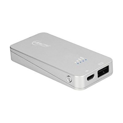 Arctic Cooling Power Bank 2000 Batterie Esterne in Argento, Fotocamera, GPS, Auricolari, Cellulare, MP3, MP4, Tablet, Universale, ai polimeri di Litio, 2000 mAh, 5 V, 4,21 cm Arctic Cooling Power Bank 2000 Batterie Esterne in Argento, Fotocamera, GPS, Auricolari, Cellulare, MP3, MP4, Tablet, Universale, ai polimeri di Litio, 2000 mAh, 5 V, 4,21 cm