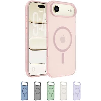 Belkin SheerForce Grip Cover per iPhone Air Compatibile con MagSafe, Design Sottile con Linee Laterali Antiscivolo, Custodia Bumper per iPhone, Magnetica, Trasparente e Anti-urto, Rosa Belkin SheerForce Grip Cover per iPhone Air Compatibile con MagSafe, Design Sottile con Linee Laterali Antiscivolo, Custodia Bumper per iPhone, Magnetica, Trasparente e Anti-urto, Rosa