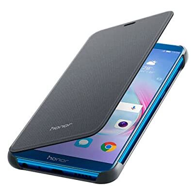 Honor 9 Lite PU Flip Cover, Nero Honor 9 Lite PU Flip Cover, Nero