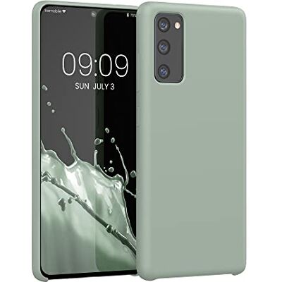 kwmobile Cover per Samsung Galaxy S20 FE Custodia Back Case per Smartphone in Silicone TPU Protezione Gommata verde grigio kwmobile Cover per Samsung Galaxy S20 FE Custodia Back Case per Smartphone in Silicone TPU Protezione Gommata verde grigio