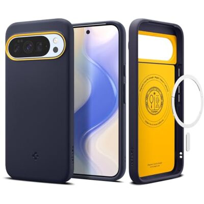 Spigen Cover Nano Pop MagFit per Google Pixel 10/10 Pro Compatibile con MagSafe, Blueberry Navy Spigen Cover Nano Pop MagFit per Google Pixel 10/10 Pro Compatibile con MagSafe, Blueberry Navy