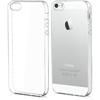 kwmobile Cover Compatibile con Apple iPhone SE (1.Gen 2016) / iPhone 5 / iPhone 5S Custodia Morbida in Silicone TPU Crystal Case Custodia Flessibile trasparente kwmobile Cover Compatibile con Apple iPhone SE (1.Gen 2016) / iPhone 5 / iPhone 5S Custodia Morbida in Silicone TPU Crystal Case Custodia Flessibile trasparente