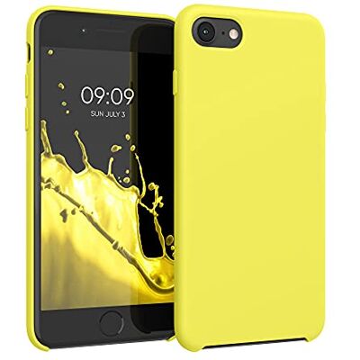 kwmobile Cover per Apple iPhone SE (2022/2020) / iPhone 8/7 Custodia Back Case per Smartphone in Silicone TPU Protezione Gommata giallo fluorescente kwmobile Cover per Apple iPhone SE (2022/2020) / iPhone 8/7 Custodia Back Case per Smartphone in Silicone TPU Protezione Gommata giallo fluorescente