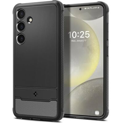 Spigen Cover Rugged Armor per Samsung Samsung Galaxy S24 Nero Opaco Spigen Cover Rugged Armor per Samsung Samsung Galaxy S24 Nero Opaco