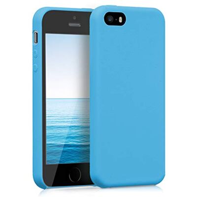 kwmobile Cover per Apple iPhone SE (1.Gen 2016) / iPhone 5 / iPhone 5S Custodia Back Case per Smartphone in Silicone TPU Protezione Gommata blu chiaro kwmobile Cover per Apple iPhone SE (1.Gen 2016) / iPhone 5 / iPhone 5S Custodia Back Case per Smartphone in Silicone TPU Protezione Gommata blu chiaro
