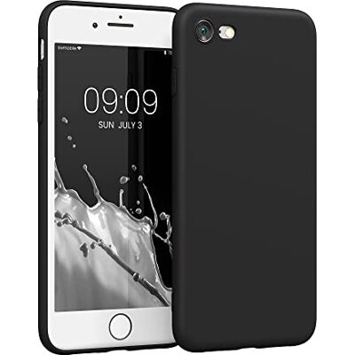 kwmobile Custodia Compatibile con Apple iPhone SE (2020/2022) / 8/7 Cover Back Case per Smartphone in Silicone TPU Protezione Gommata nero matt kwmobile Custodia Compatibile con Apple iPhone SE (2020/2022) / 8/7 Cover Back Case per Smartphone in Silicone TPU Protezione Gommata nero matt