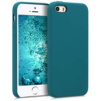 kwmobile Cover per Apple iPhone SE (1ª gen. 2016) / iPhone 5 / 5S Custodia Back Case per Smartphone in Silicone TPU Protezione Gommata petrolio matt kwmobile Cover per Apple iPhone SE (1ª gen. 2016) / iPhone 5 / 5S Custodia Back Case per Smartphone in Silicone TPU Protezione Gommata petrolio matt