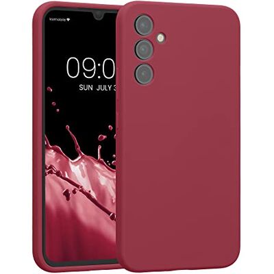 kwmobile Custodia Compatibile con Samsung Galaxy A34 5G Cover Back Case per Smartphone in Silicone TPU Protezione Gommata rosso rabarbaro kwmobile Custodia Compatibile con Samsung Galaxy A34 5G Cover Back Case per Smartphone in Silicone TPU Protezione Gommata rosso rabarbaro
