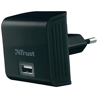 Trust Caricabatteria da Muro USB, 12W, Nero Trust Caricabatteria da Muro USB, 12W, Nero