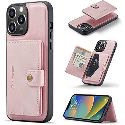 Generic HERCN PU Custodia in Pelle per iPhone 14 PRO Max 6.7";Porta Carte Rimovibile -Cavalletto -Cover per Cellulare Funzionale con Piccolo Portafoglio Magnetico Unico. (Rosa) Generic HERCN PU Custodia in Pelle per iPhone 14 PRO Max 6.7";Porta Carte Rimovibile -Cavalletto -Cover per Cellulare Funzionale con Piccolo Portafoglio Magnetico Unico. (Rosa)