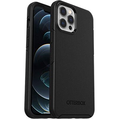 OtterBox Cover per iPhone 12 Pro Max Symmetry, resistente a shock e cadute fino a 2 metri, sottile, testata 3x norme MIL-STD 810G, protezione antimicrobica, Nero OtterBox Cover per iPhone 12 Pro Max Symmetry, resistente a shock e cadute fino a 2 metri, sottile, testata 3x norme MIL-STD 810G, protezione antimicrobica, Nero